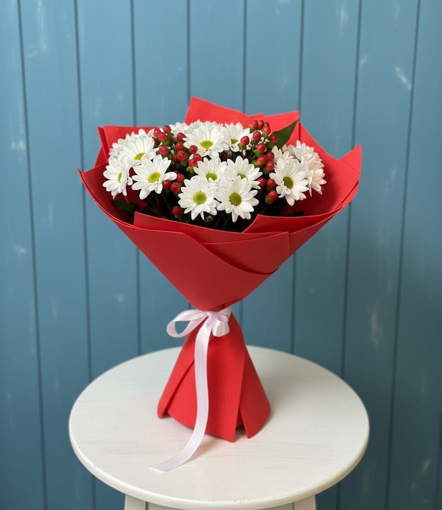 Букет цветов из: Хризантемы в Паниково