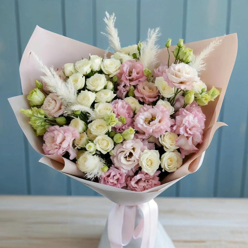 Букет цветов из: Альстромерии и Розы в Паниково