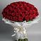 Букет 101 Красная роза Блэк Мэджик в Паниково