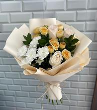 Букет цветов из:  Розы и Хризантемы в Паниково