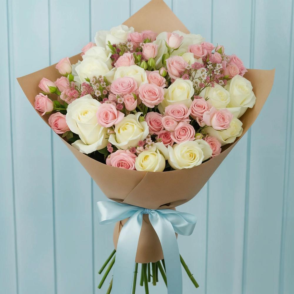 Букет цветов из: Розы в Паниково