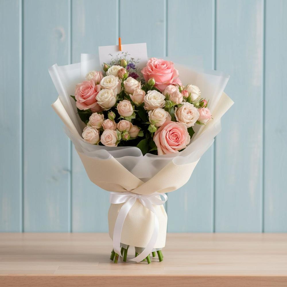 Букет цветов из: Розы в Паниково