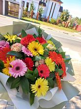 Букет цветов из:  Герберы #REPLACE_PRED# Паниково