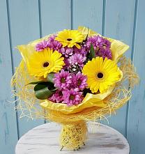 Букет цветов из:  Хризантемы и Герберы в Паниково