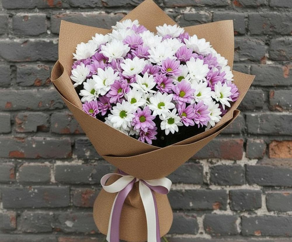 Букет цветов из: Хризантемы в Паниково