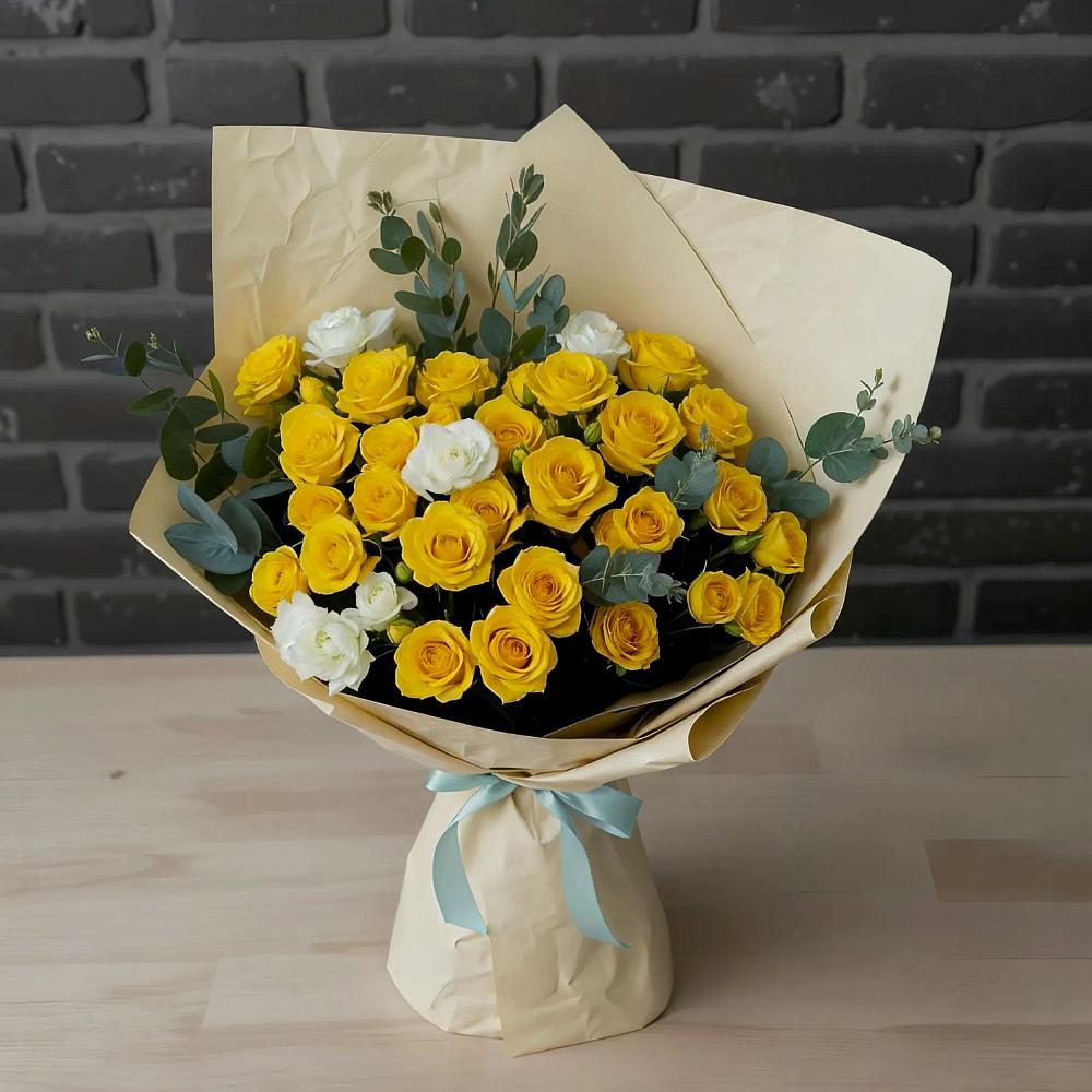 Букет цветов из: Розы в Паниково