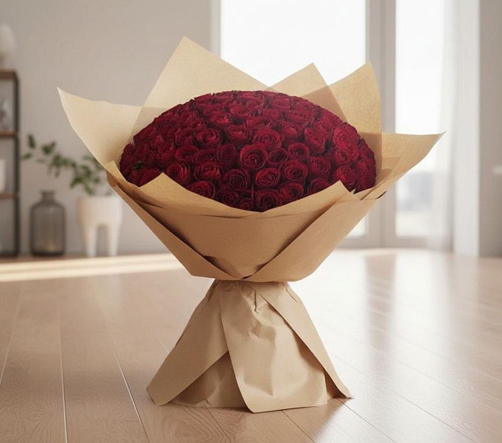 Букет 101 Красная роза в Паниково