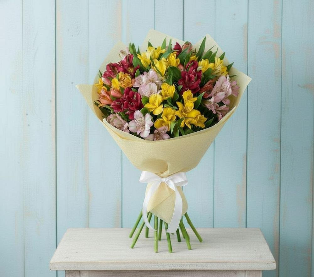 Букет цветов из: Альстромерии в Паниково