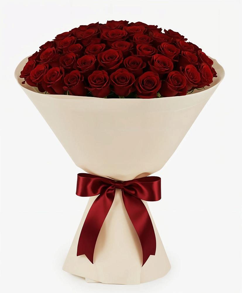 Букет 101 Бордовая роза Блэк Бакарра в Паниково