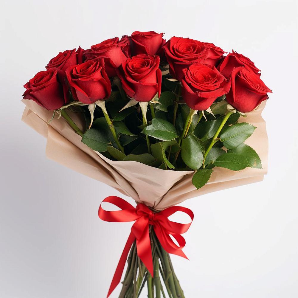 Букет 11 Красных роз Эдлесс Лав в Паниково